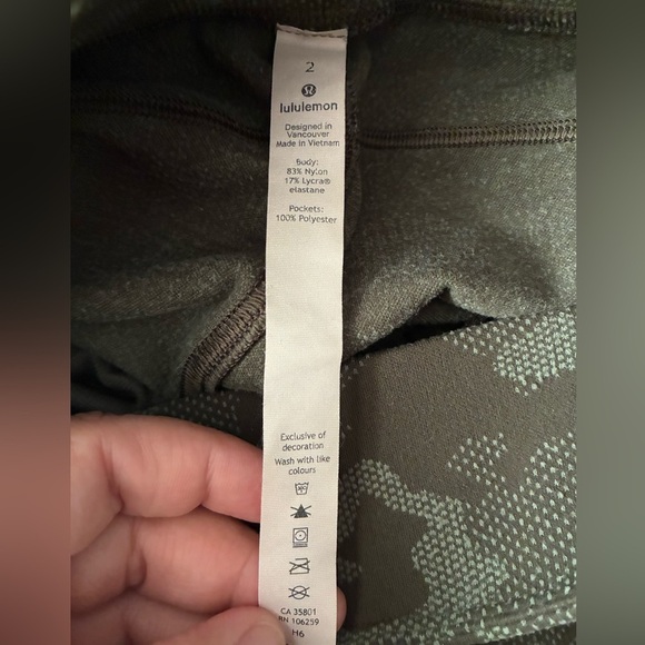 Lululemon Ready to Rulu Jogger 29” Heritage Camo Dark Olive Green Twill 2 - Picture 12 of 13